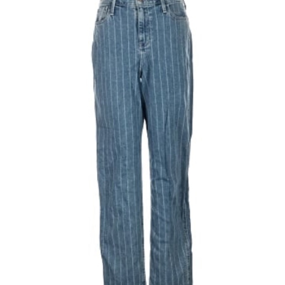 Hollister Denim Pinstripe Straight Leg Jeans
